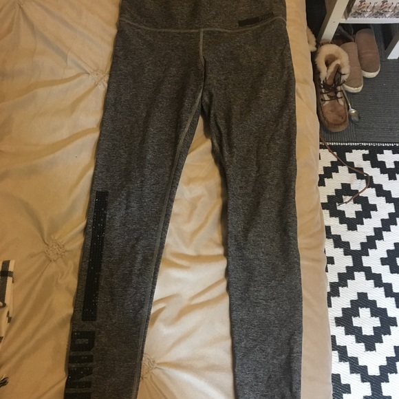 Grey marled PINK yoga leggings - Picture 6 of 6